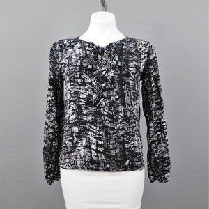 Peach‎ Royal Women Shirt Black White S